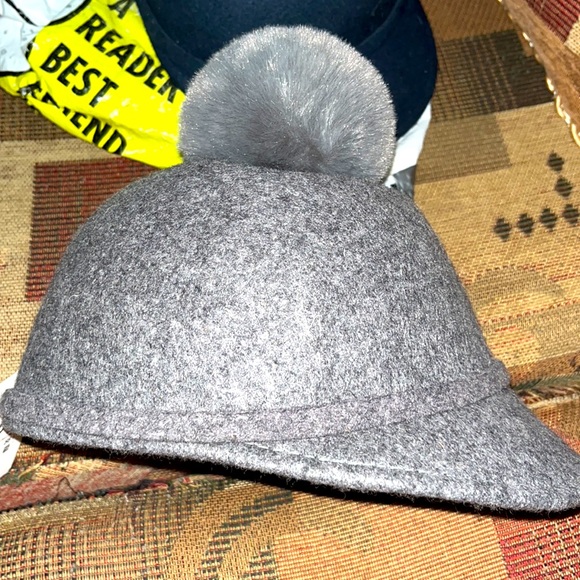 Fur hat grey - Picture 3 of 3